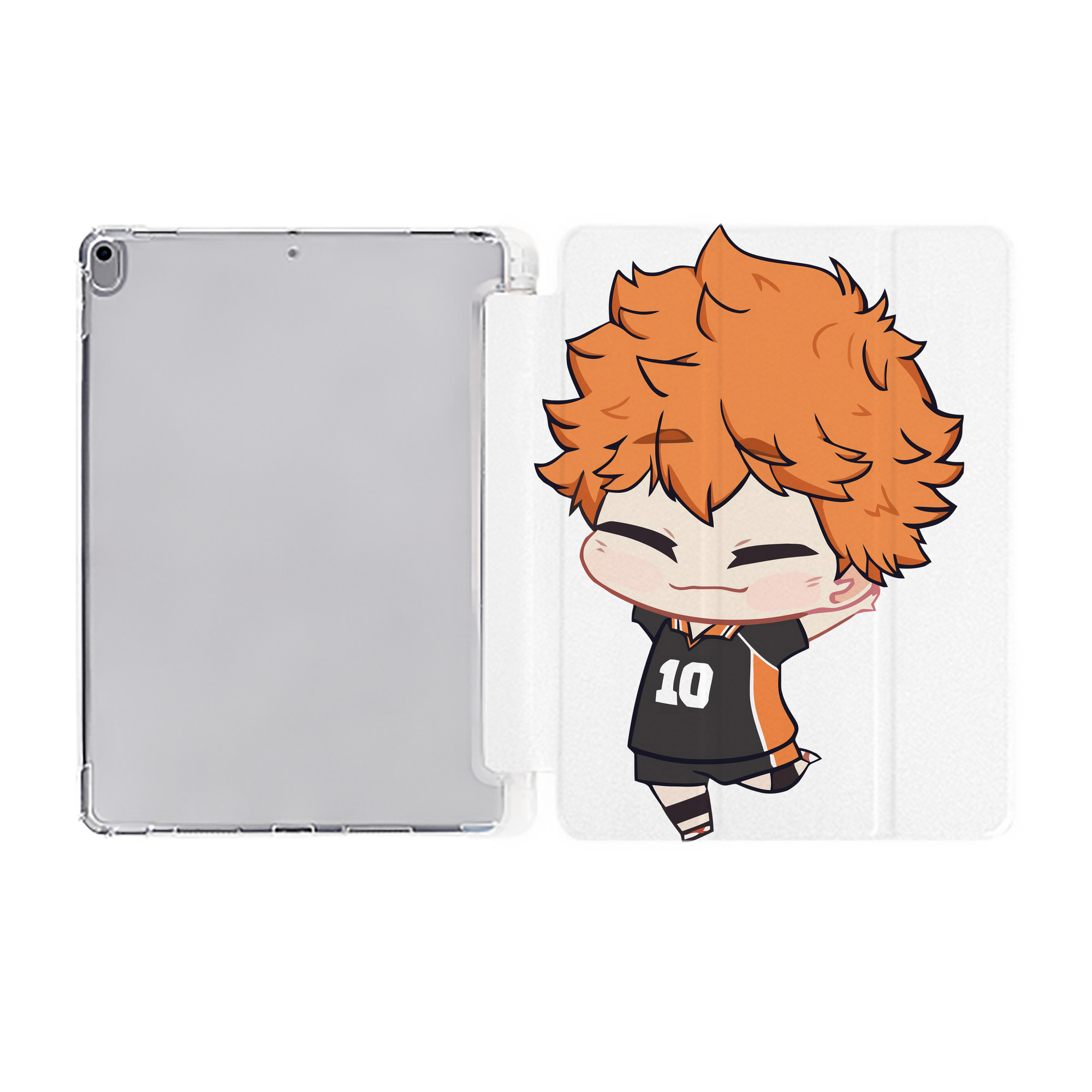 （画像用） ハイキュー!! Haikyu!! IPad ケース ペン収納付き 三つ折りスタンド PUレザー×シリコン 対応機種9.5/10.5/10.9インチ